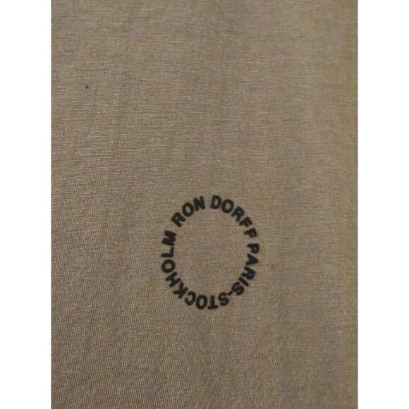 Ron Dorff 100% Organic Cotton Crewneck T-Shirt Tan Mens Large - Picture 2 of 6